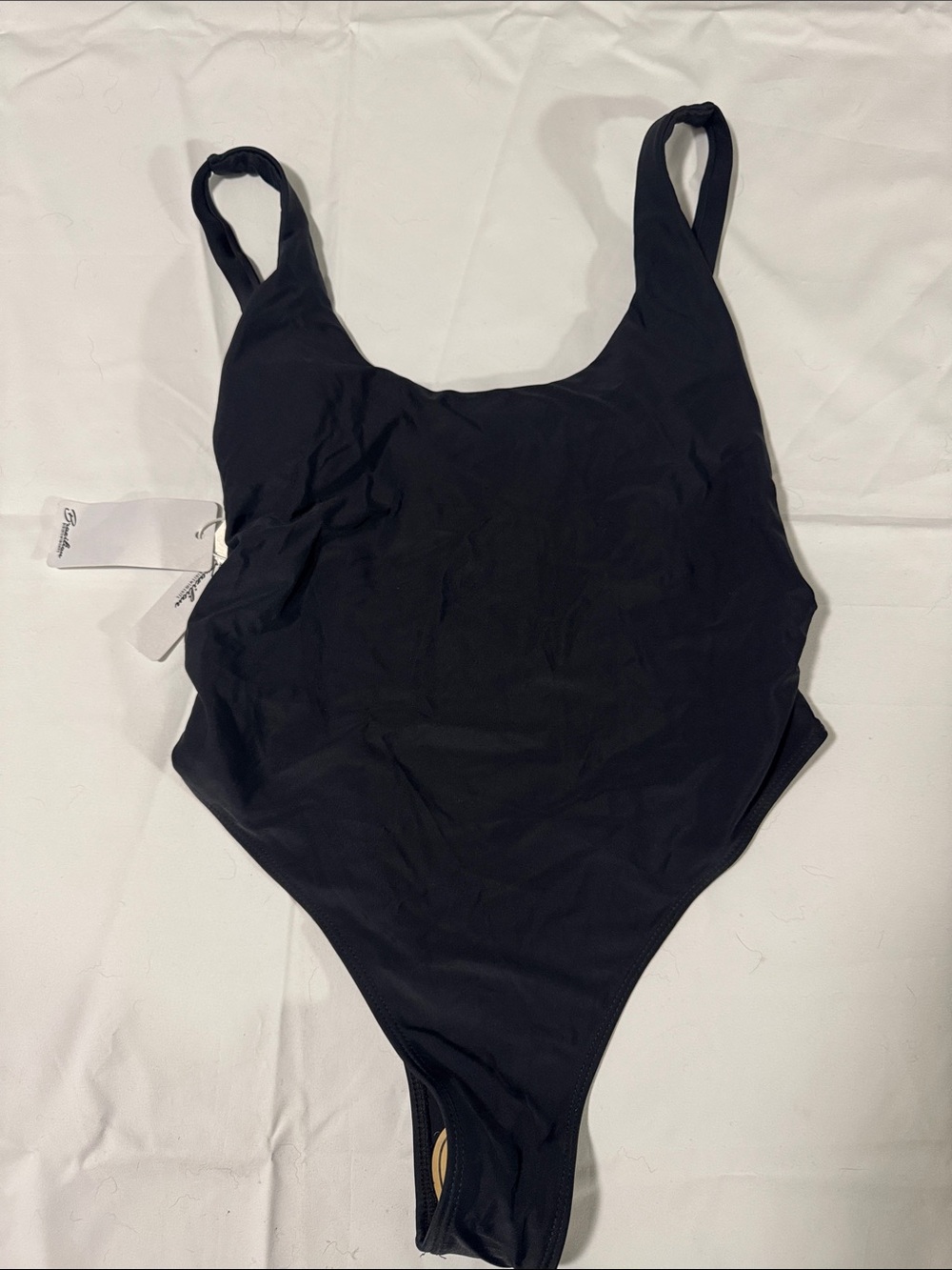 NWT Brarilian Classic Black One-Piece Swimsuit size S